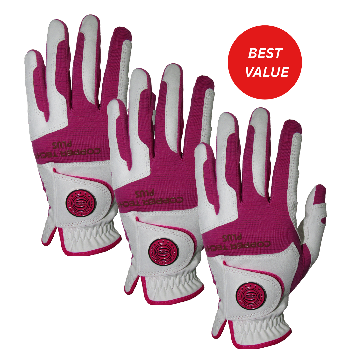 Copper Tech All-Weather Glove for Women 3-Pack