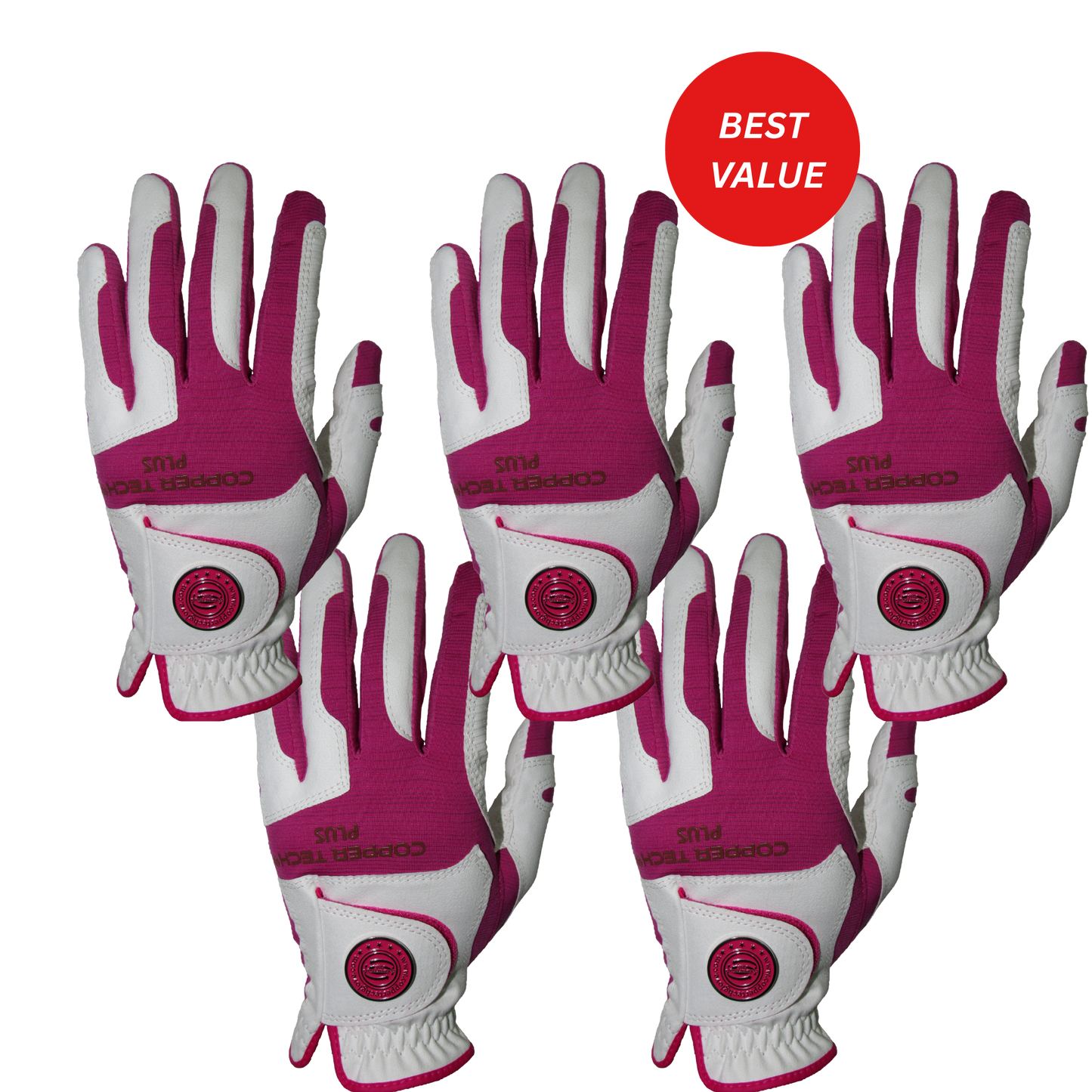 Copper Tech All-Weather Glove for Women 5-Pack