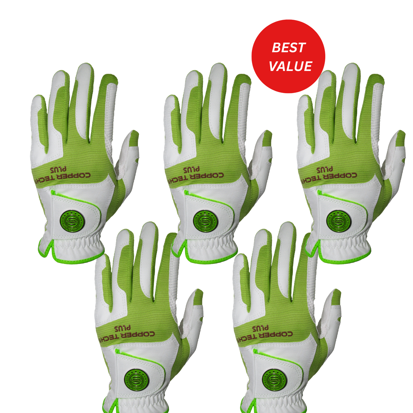 Copper Tech All-Weather Glove for Women 5-Pack