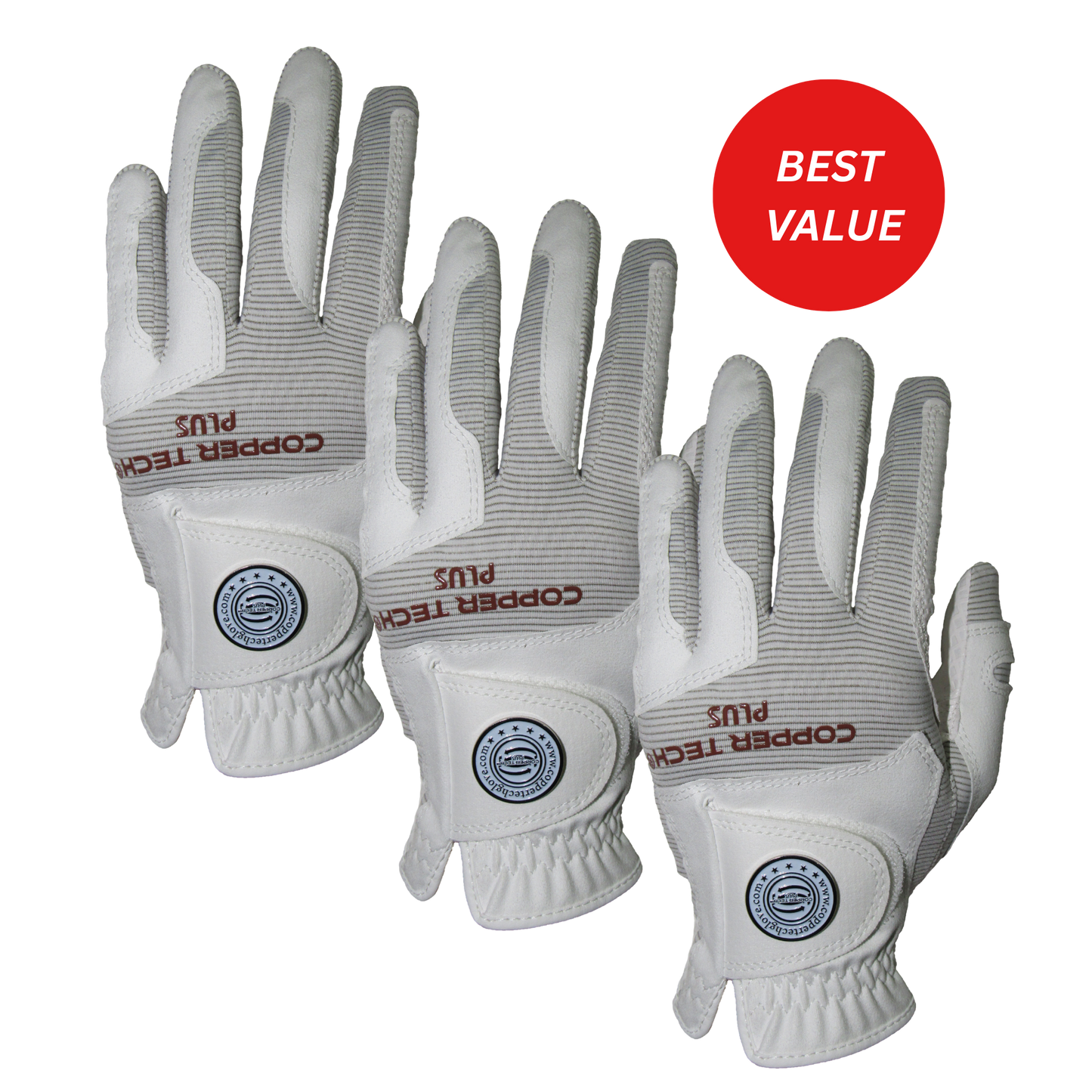 Copper Tech All-Weather Glove for Women 3-Pack