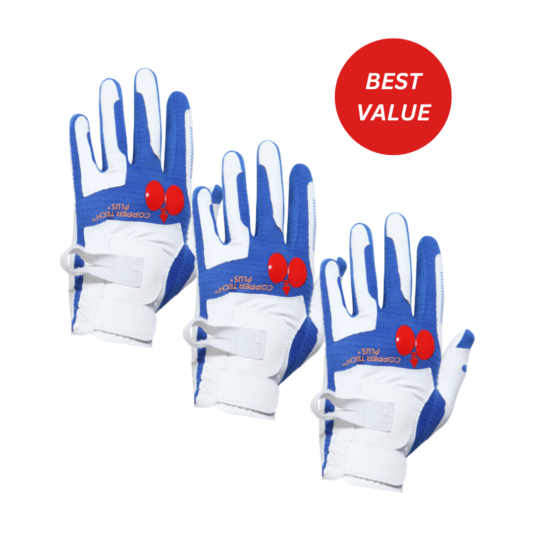 Copper Tech Training Golf Glove, 3-Pack