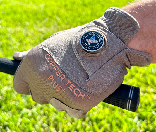 Copper Infused Golf Glove Cocoa Brown/Cocoa Brown