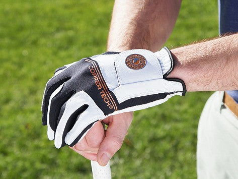 Copper Infused Golf Glove White/Black
