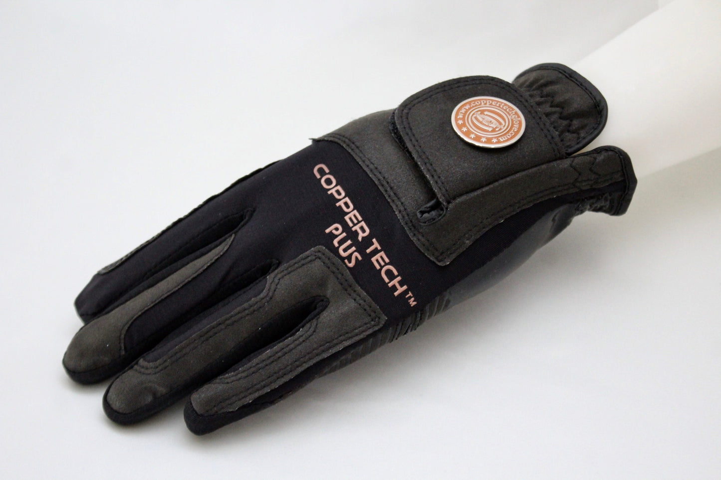 Copper Infused Golf Glove Black/Black