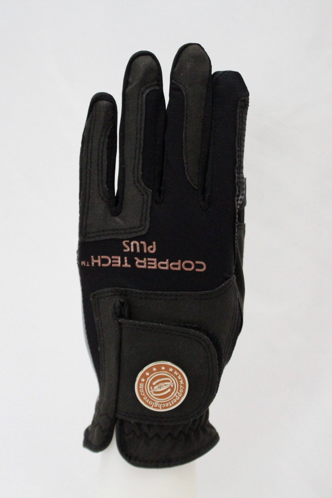 Copper Infused Golf Glove Black/Black
