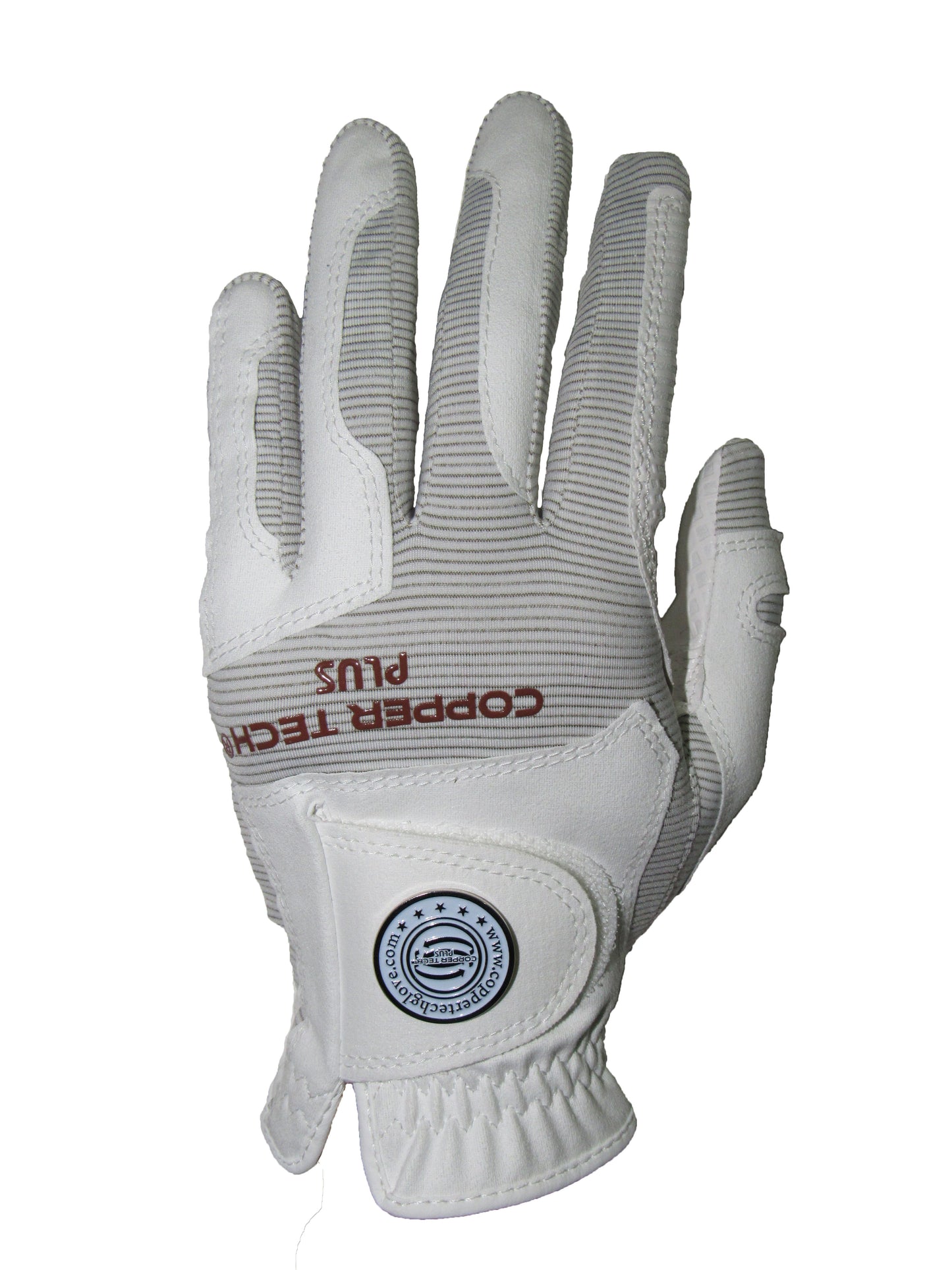 Copper Infused Golf Glove White/White