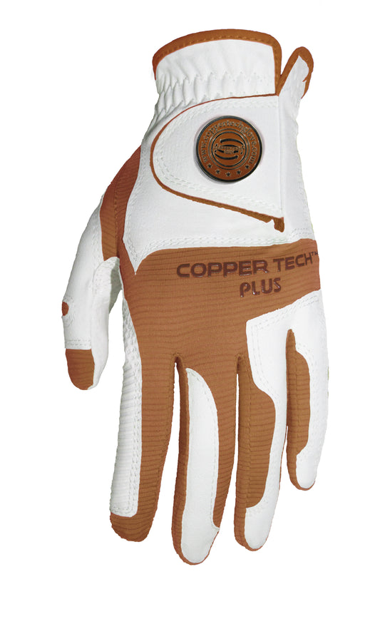 Copper Infused Golf Glove White/Copper