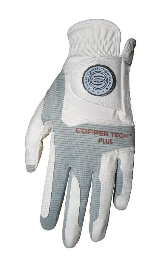 Copper Infused Golf Glove White/Silver