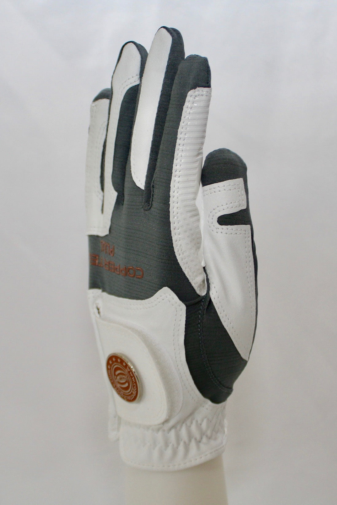 Copper Infused Golf Glove White/Grey