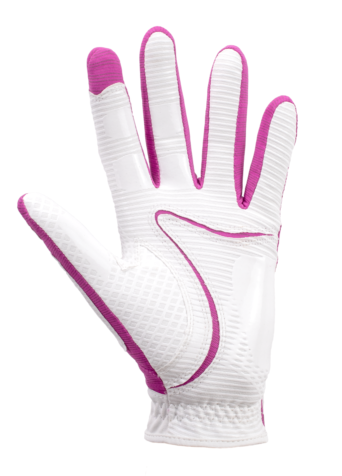 Copper Tech Golf Glove, White/Fuchsia, 2-Pack