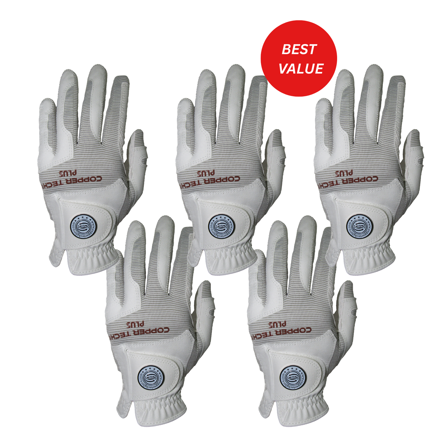 Copper Tech All-Weather Glove for Women 5-Pack