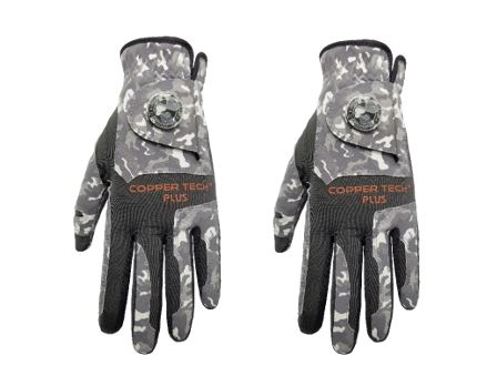 Copper Tech Golf Glove, Camo, 2-Pack