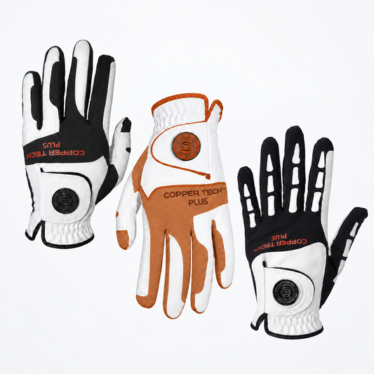 Copper Tech Plus Golf Glove, Fall Variety Pack, 3-Pack
