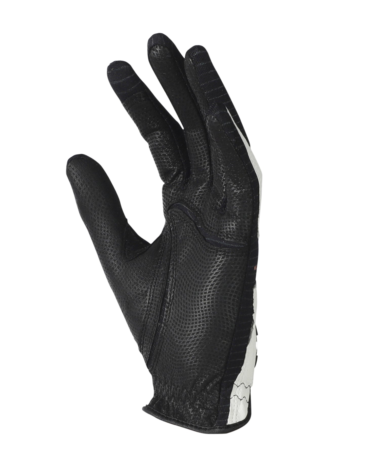 Copper Infused Ultra Premium Kangaroo Leather Golf Glove Black/White, Black Palm