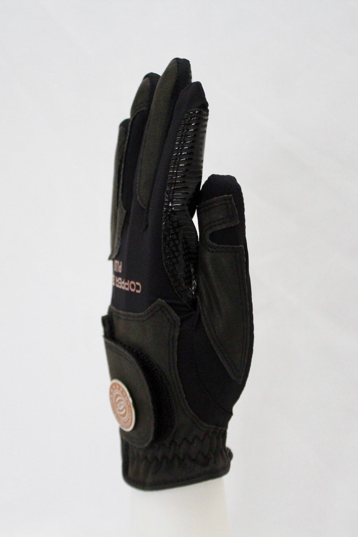 Copper Infused Golf Glove Black/Black