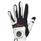 Copper Infused Ultra Premium Kangaroo Leather Golf Glove Black/White, Black Palm