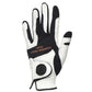 Copper Infused Ultra Premium Kangaroo Leather Golf Glove White/Black,  White Palm
