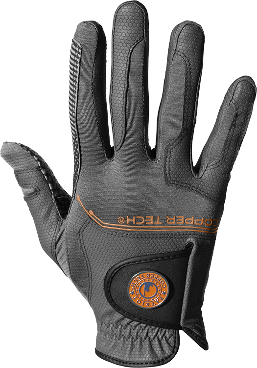 Copper Infused Golf Glove Black/Charcoal (COMBI)