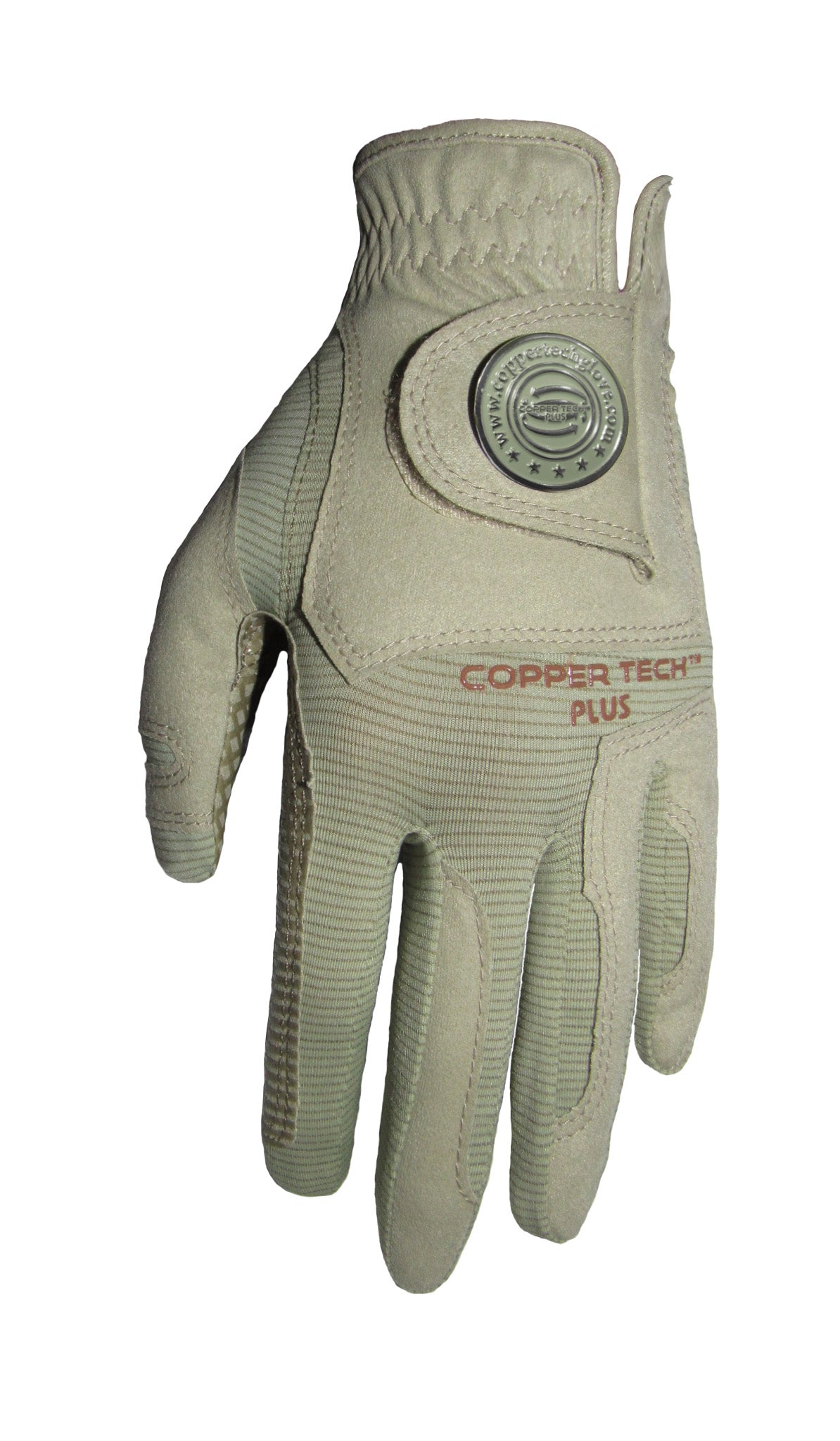 Copper Infused Golf Glove Khaki/Khaki